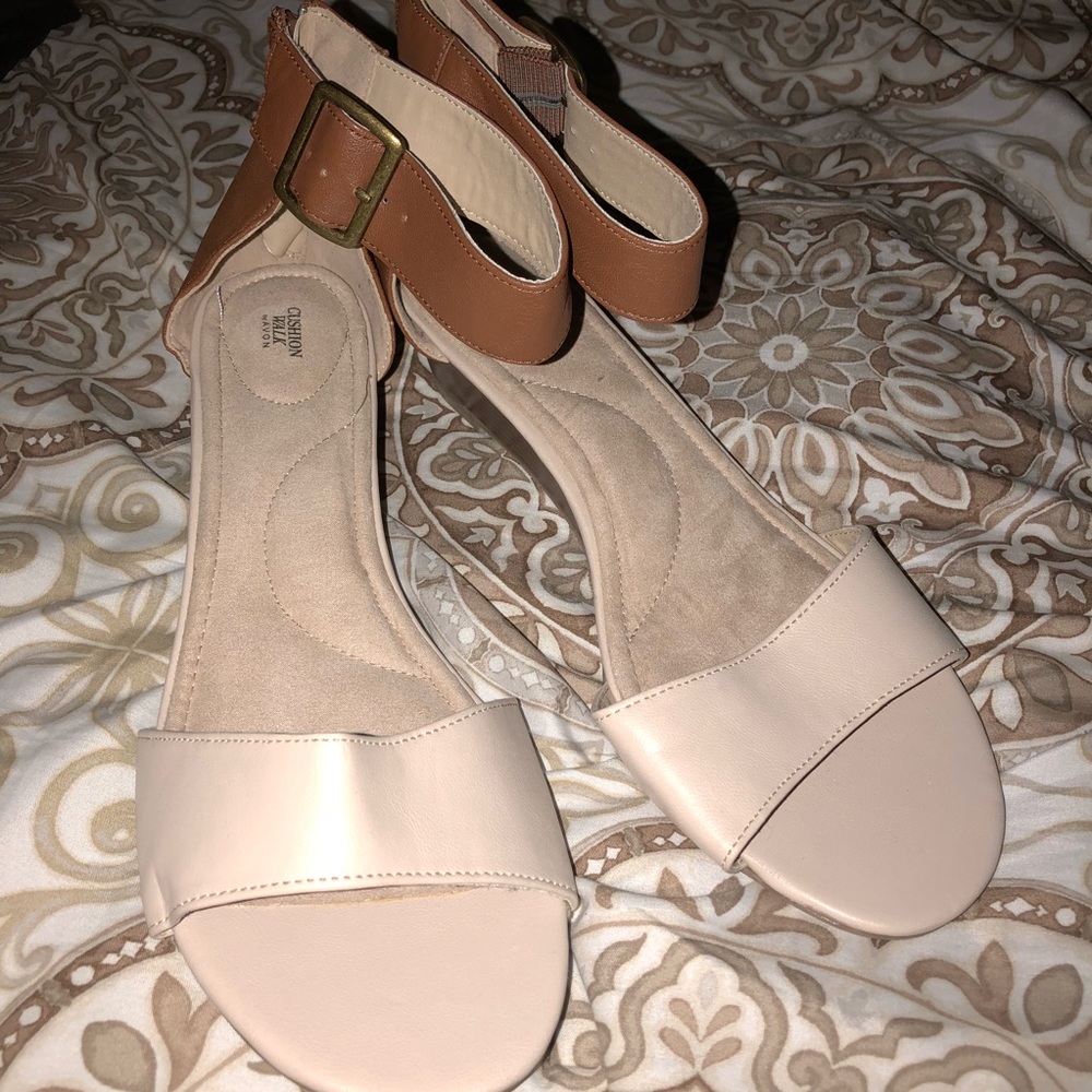 Sandals (with small wedge heel)